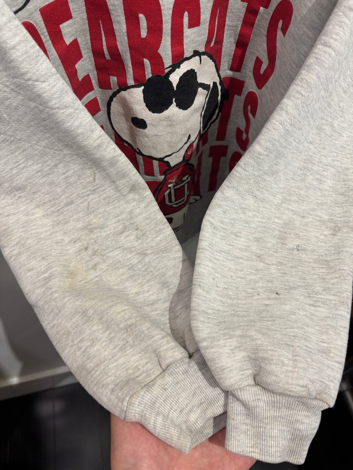 Cincinnati Bearcats Snoopy Crewneck Sweatshirt