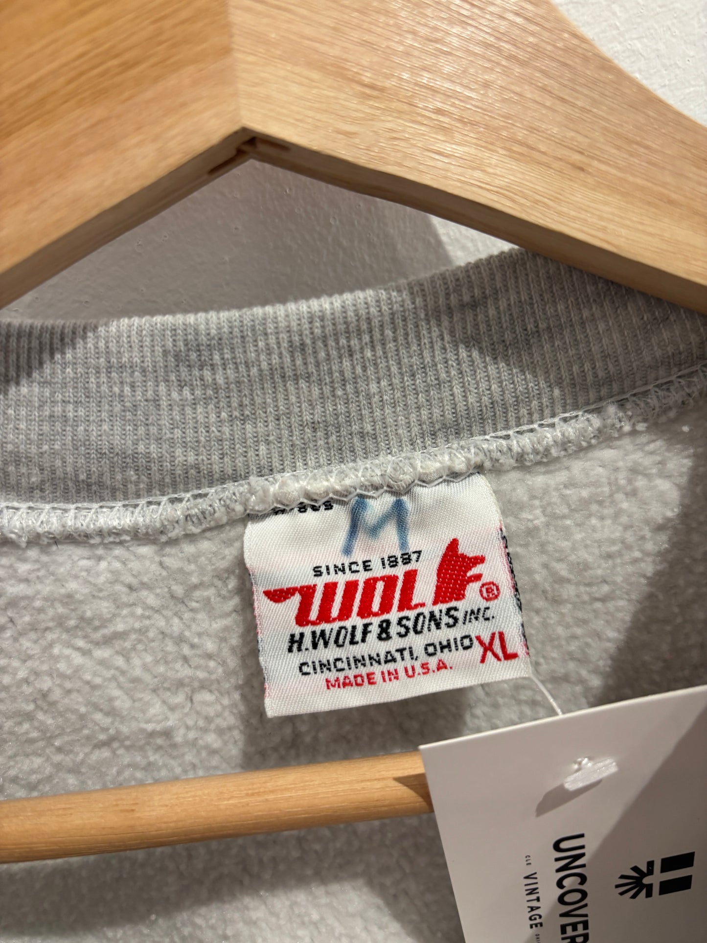Wolf Reverse Weave Crewneck Sweatshirt