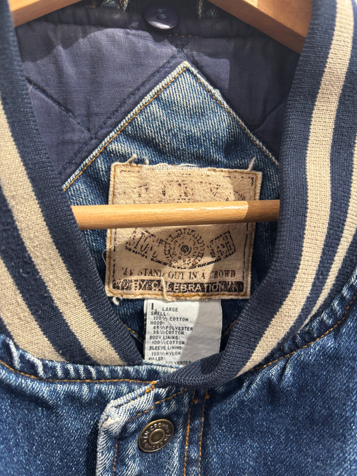 Denim Varsity Jacket