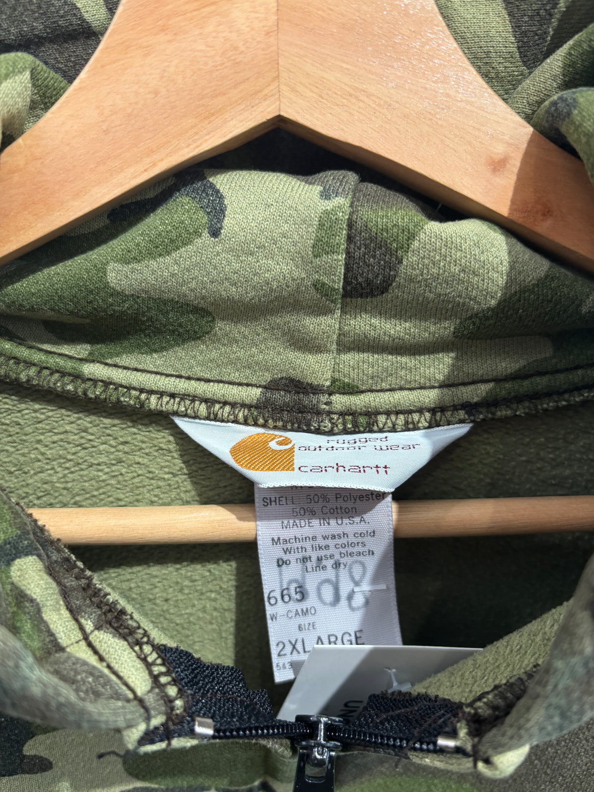Carhartt Hooded Zip Up Sweatshirt