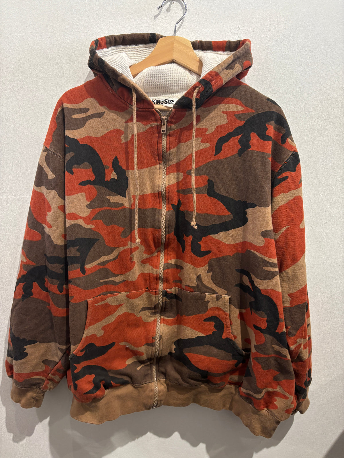 Camo Thermal Lined Hooded Sweatshirt