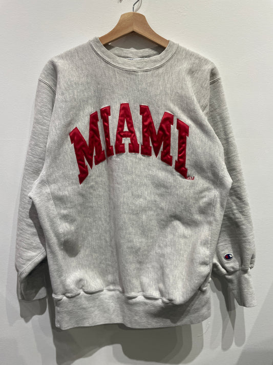 Miami Reverse Weave Crewneck Sweatshirt