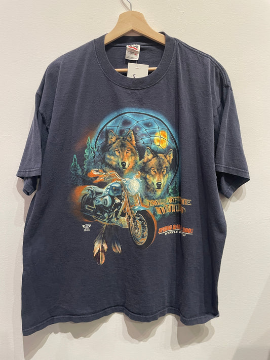 Wolf Motorcycle Bike Rally Shirt