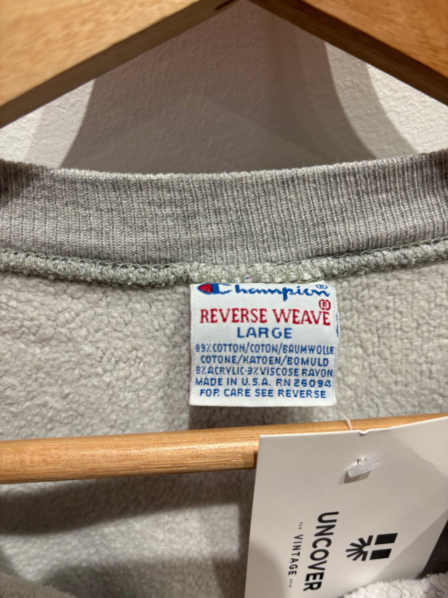 Ohio Wesleyan Reverse Weave Crewneck Sweatshirt