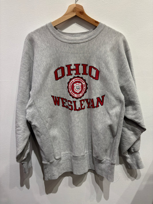 Ohio Wesleyan Reverse Weave Crewneck Sweatshirt