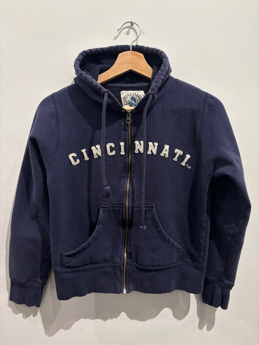 Cincinnati Zip Up Hooded Sweatshirt